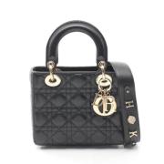 Pre-owned Leather dior-bags Dior Vintage , Black , Dames