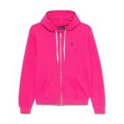 Roze Hoodie met Rits Polo Ralph Lauren , Pink , Dames