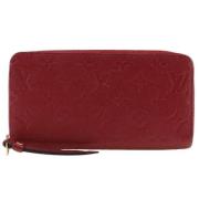 Pre-owned Canvas wallets Louis Vuitton Vintage , Red , Dames