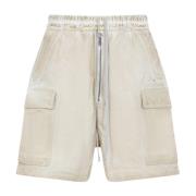 Neutrale Bermuda Shorts Chic Stijl Rick Owens , White , Heren