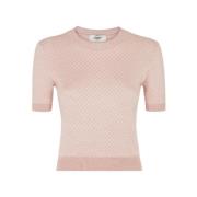 Micro FF T-shirt Fendi , Pink , Dames