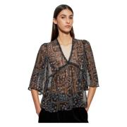 Elie doorschijnende top Antik Batik , Multicolor , Dames