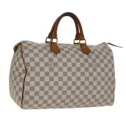 Pre-owned Canvas louis-vuitton-bags Louis Vuitton Vintage , White , Da...