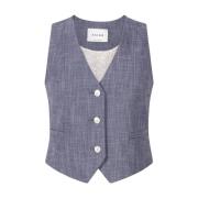 Denim Gilet Alica Aaiko , Blue , Dames