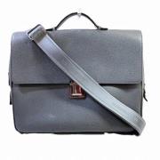 Pre-owned Leather briefcases Louis Vuitton Vintage , Gray , Heren