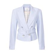 Stijlvolle Rode Polyester Jas Aaiko , Blue , Dames