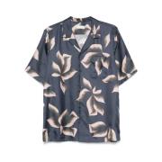 Navy Blauw Overhemd met Zak Dries Van Noten , Blue , Heren