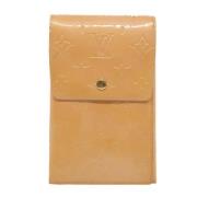 Pre-owned Leather wallets Louis Vuitton Vintage , Yellow , Dames