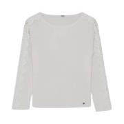 Kantgebreide Pullover Aja Gustav , White , Dames