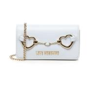 Blauwe Portemonnee met Hartdecoratie Love Moschino , Blue , Dames