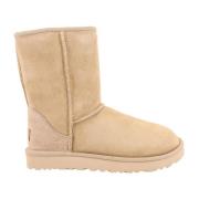 Suede Enkellaarzen met Nepbont Voering UGG , Beige , Dames