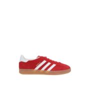 Rode Suède Sneakers Adidas , Red , Dames