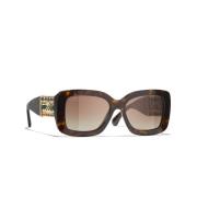 Ch5535Q C714S9 Sunglasses Chanel , Brown , Dames