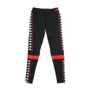 Zwart/Rood Dames Leggings Kappa , Black , Dames