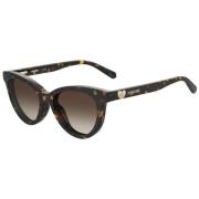 Habana Zonnebril Love Moschino , Brown , Unisex