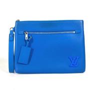 Pre-owned Leather louis-vuitton-bags Louis Vuitton Vintage , Blue , Da...