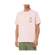 Stijlvol T-shirt Casablanca , Pink , Heren