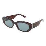 Bruine Dames Ovale Zonnebril Guess , Brown , Dames