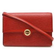 Pre-owned Leather crossbody-bags Louis Vuitton Vintage , Red , Dames