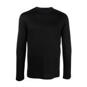 Lange mouwen T-shirt van Lyocell/Katoen Emporio Armani , Black , Heren