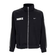 Zwart/Wit Trainingsjack met Hoge Hals Nike , Black , Heren