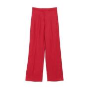 Rode Kardinaal Ritszak Broek Loulou Studio , Red , Dames