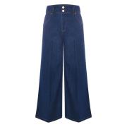 Stijlvolle Wide Leg Jeans Kocca , Blue , Dames