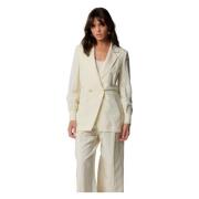 Stijlvolle Blazers voor een Chic Look Kocca , Beige , Dames