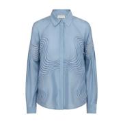 Muse Blouse Lange Mouw Shirt Copenhagen Muse , Blue , Dames