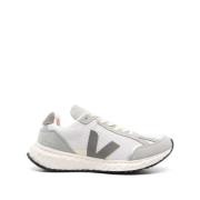 Grijze Mesh Sneaker met Branded Details Veja , Gray , Heren