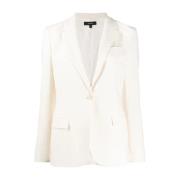 Crepe Staple Blazer Theory , Beige , Dames