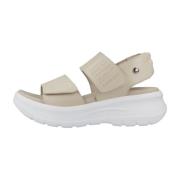 Zomer Platte Sandalen Panama Jack , Beige , Dames