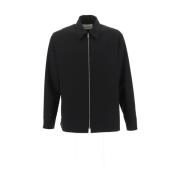 E 10 Shirt, 38cm M IN Jil Sander , Black , Heren