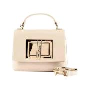 Ivoor Handtas Trendy Design Gouden Details Moschino , Beige , Dames