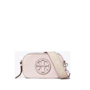 Roze Double T Motif Schoudertas Tory Burch , Pink , Dames