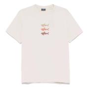 Katoenen T-shirt met Designerscode Paul & Shark , Beige , Heren