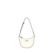 Elegante Beige Handtas met Gouden Details Guess , Beige , Dames