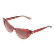 Burgundy Cat Eye Zonnebril Guess , Brown , Dames