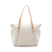 Pre-owned Canvas louis-vuitton-bags Louis Vuitton Vintage , White , Da...