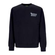 Zwarte Crewneck Sweatshirt met Logo HUF , Black , Heren