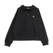 Zwarte Floresha Cropped Hoodie Vrouwen Fila , Black , Dames