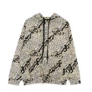 Lichtgewicht Hoodie met Luipaardprint Vision OF Super , Beige , Heren