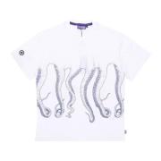 Mannen Outline Tee Octopus , White , Heren