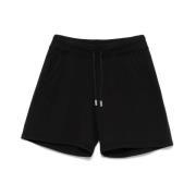 Zwarte Elastische Taille Trekkoord Shorts Dsquared2 , Black , Dames