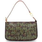 Pre-owned Canvas clutches Louis Vuitton Vintage , Brown , Dames