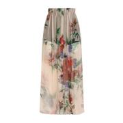 Bloemenprint Doorschijnende Rokken Dolce & Gabbana , Multicolor , Dame...