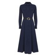 Elegante Midi Jurken voor Vrouwen Kocca , Blue , Dames