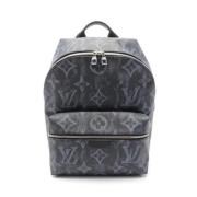 Pre-owned Canvas backpacks Louis Vuitton Vintage , Black , Heren