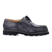 Zwarte Leren Derby Schoenen Paraboot , Black , Heren