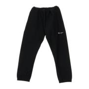 Zwarte elastische manchet sweatpants tracksuit Champion , Black , Dame...